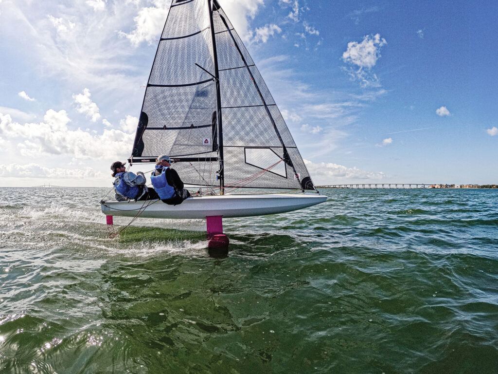 BirdyFish during Sailing World's BOTY trials