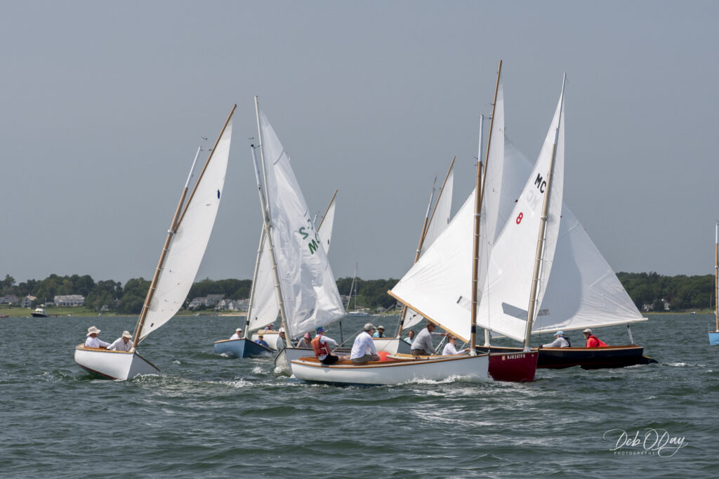 Marshall Sandpiper Catboats racing in Massachusetts for their National Championship.