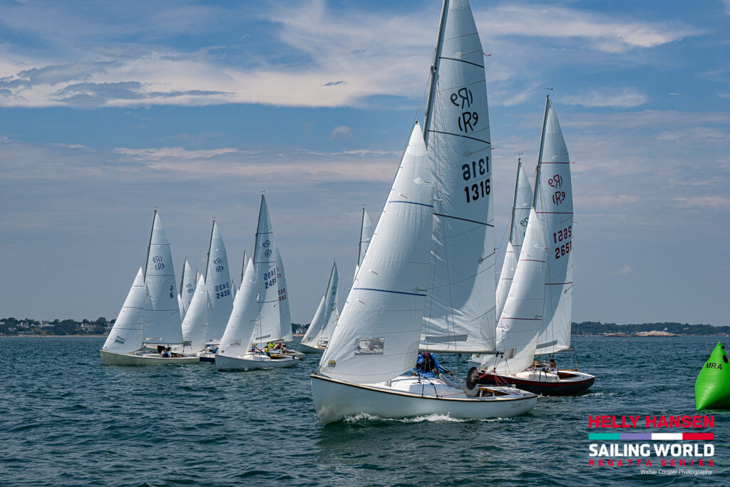 Rhodes 19s racing in Marblehead
