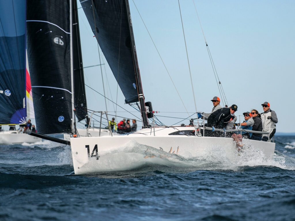 Abie McLaughlin with crew