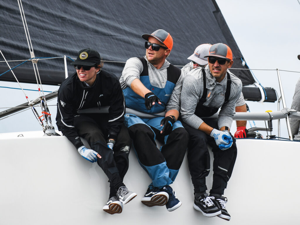 McLaughlin with racing crew