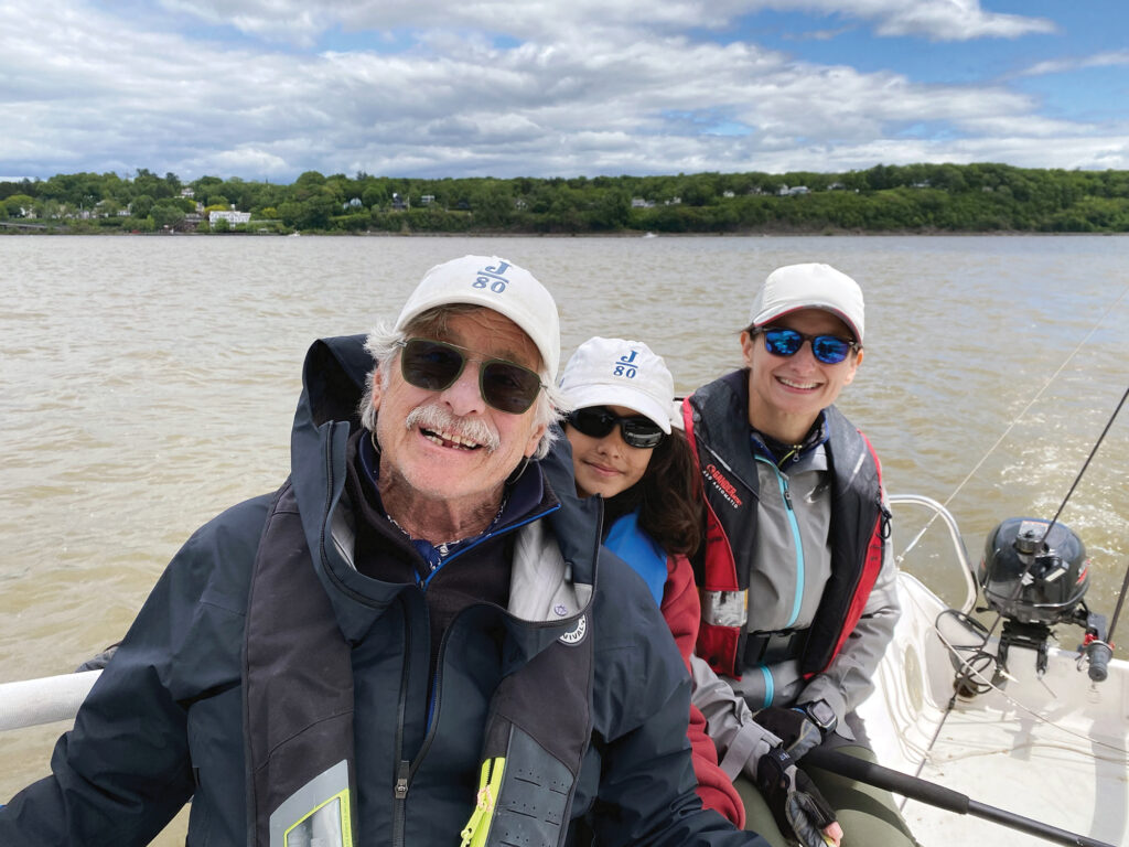 Sarah Olivieri with father and her son