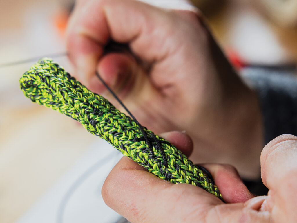 stitching a rope