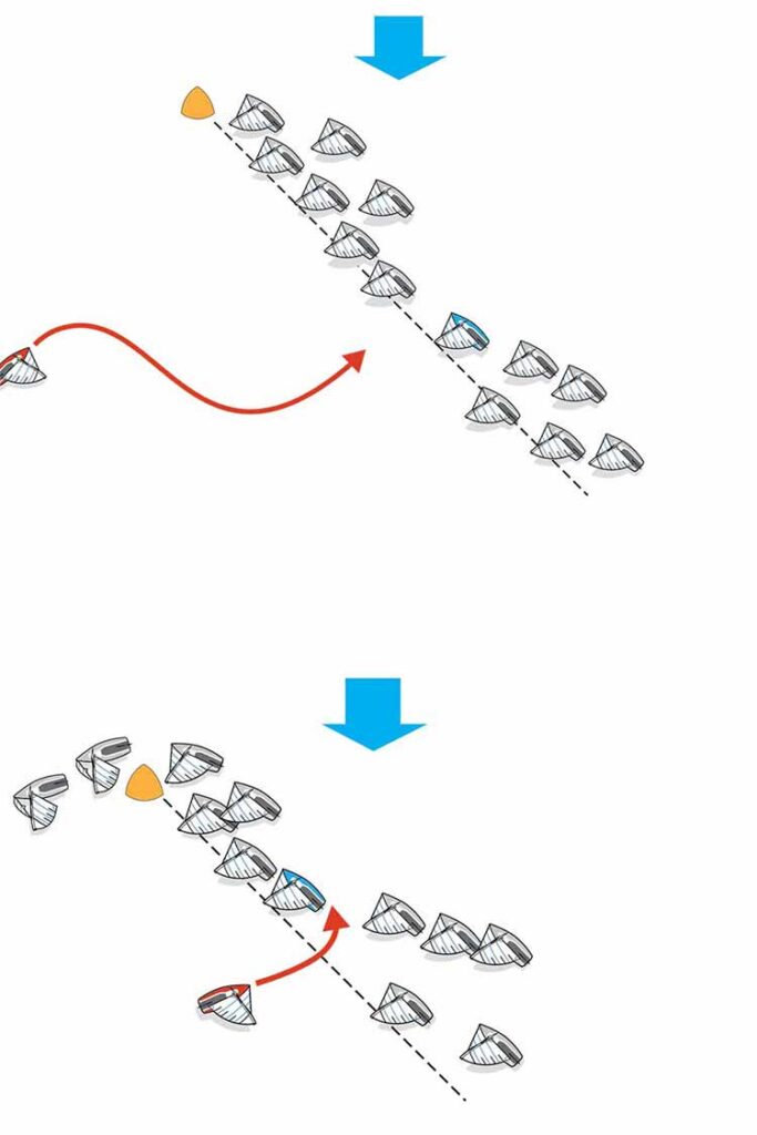 approaching starboard tackers