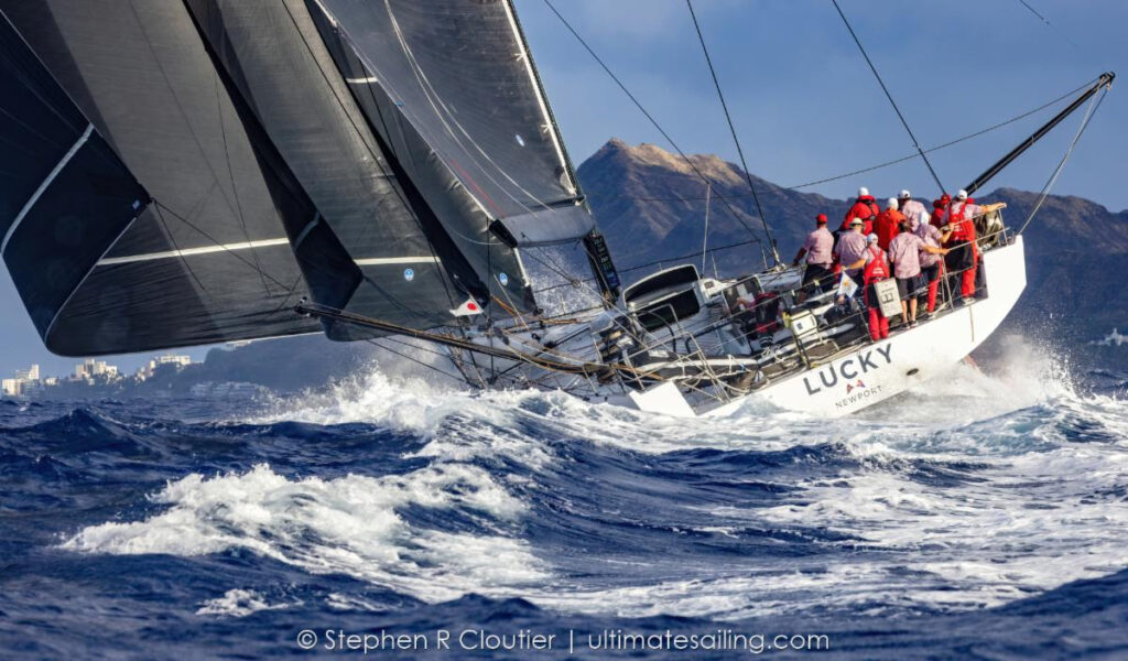 Sailboat during the 2025 Transpac Race
