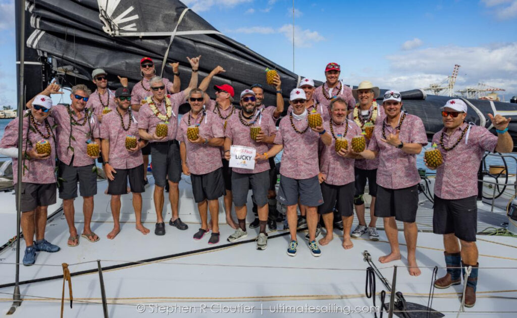Transpac Race winning team, Lucky.